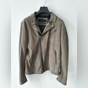 Zara Man Faux Suede Biker Jacket